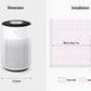 LG Air Purifier AS60GHWG0 PuriCare™ 360° ir Purifier Hit, Multi-filtration System, Compact in Size, PM 1.0 Sensor & Indicator, Wi-Fi Enabled,E11 Filter Hit Air Purifier Room Size 667ft² / 62 M²