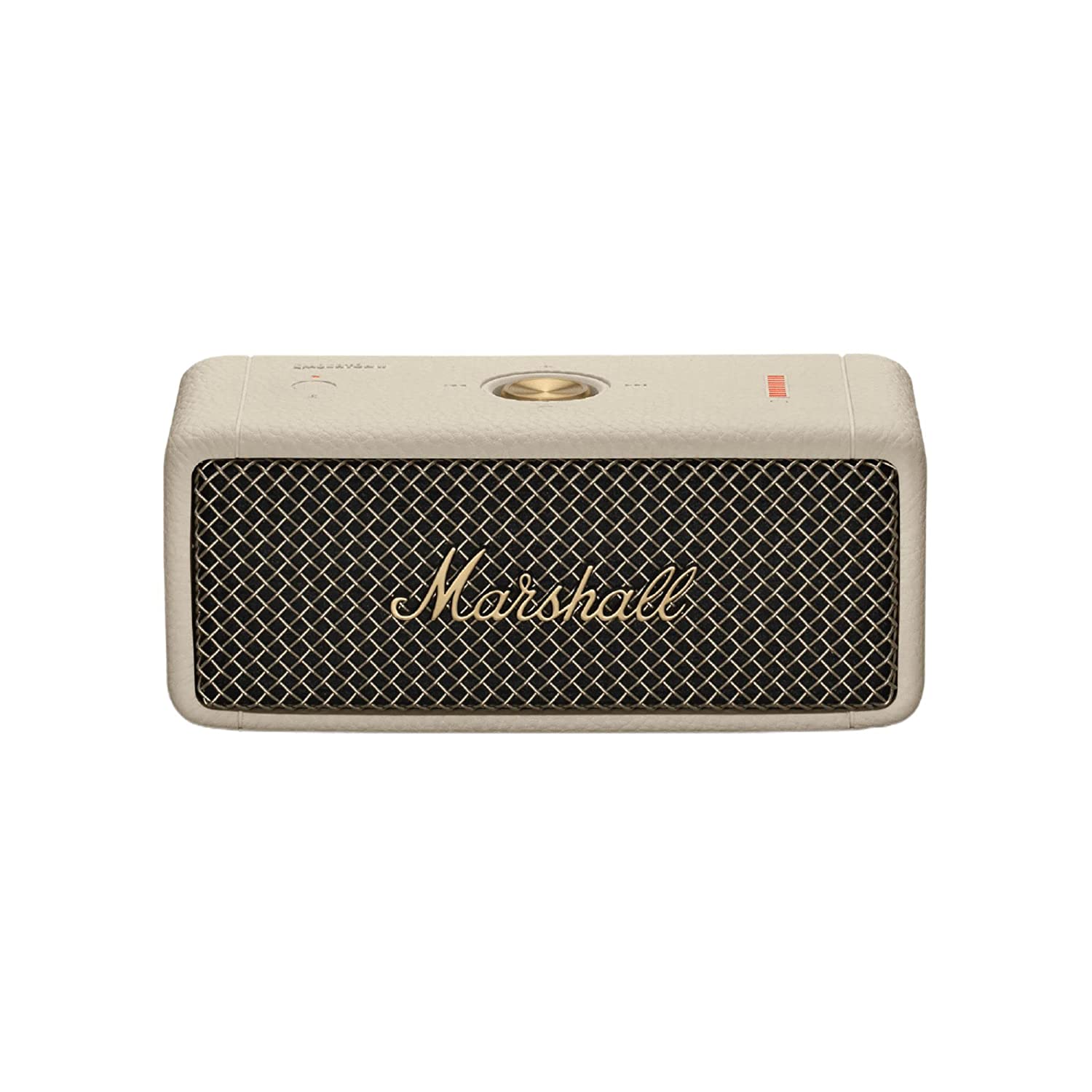 Marshall Emberton II Wireless Bluetooth Portable Speaker (Cream) – 30+ Hours Playtime, IP67 Waterproof, Multi-Directional Control, Stack Mode
