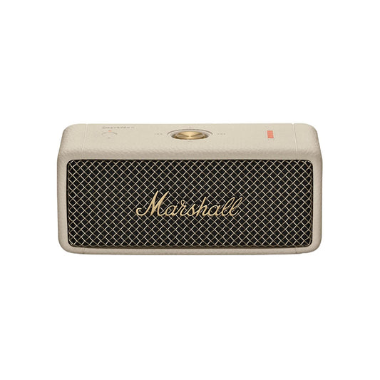Marshall Emberton II Wireless Bluetooth Portable Speaker (Cream) – 30+ Hours Playtime, IP67 Waterproof, Multi-Directional Control, Stack Mode