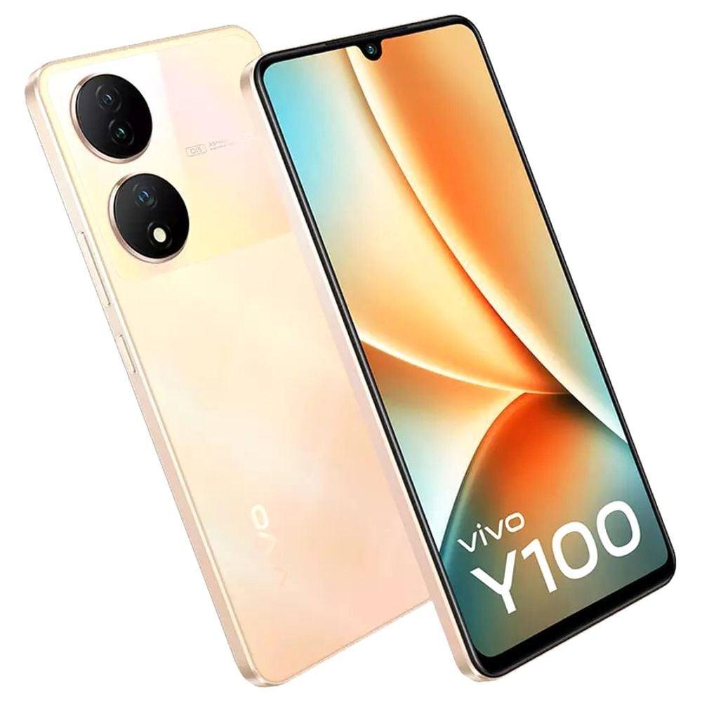 Vivo Y100A 5G 256 GB, 8 GB RAM, Twilight Gold, Mobile Phone