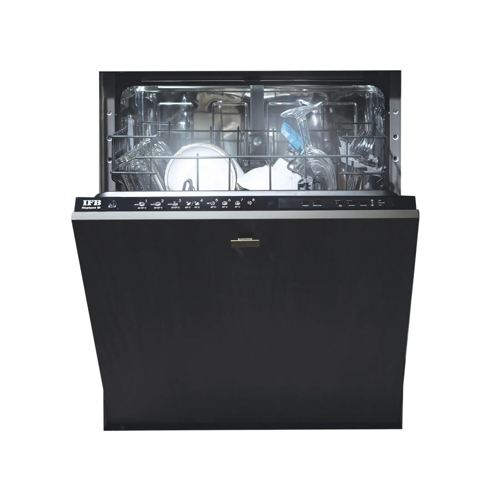 IFB Neptune BI2 Built-in Dishwasher 14 Place Settings, Dual Spray, Hot Water Wash, Water Softener, Made in Turkey