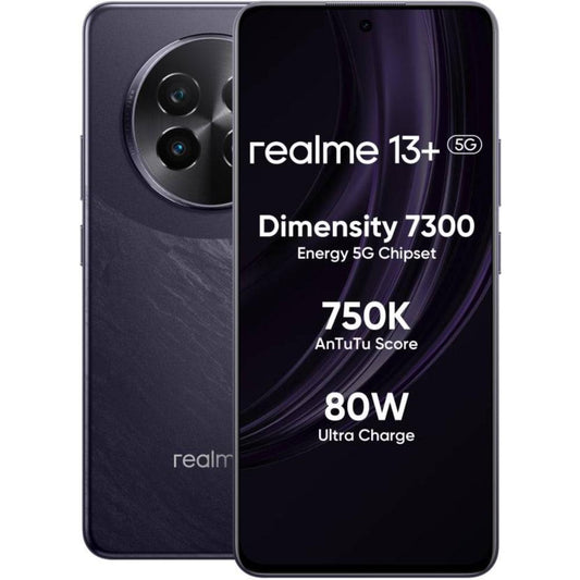 Realme 13 Plus 5G 128 GB, 8 GB RAM, Dark Purple, Mobile Phone