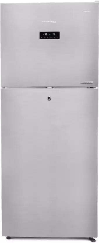 Voltas Beko RFF4653XPCF 432 L Frost Free Double Door Top Mount 2 Star Refrigerator  (PET INOX)