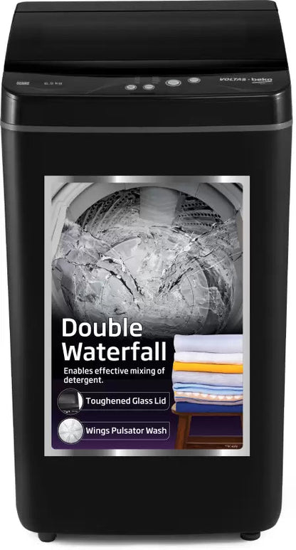 Voltas Beko WTL6004UEA/BPB 6 kg Fully Automatic Top Load Washing Machine Black