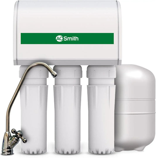 AO Smith X5+ Neo 6-Stage RO Water Purifier with Copper Mineralizer, Gooseneck Faucet & 6L Storage – Under the Counter, TDS up to 2000 ppm,