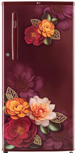 LG GL-B199ORKD 185 L Direct Cool Single Door 3 Star Refrigerator with Fast Ice Making  (Ruby Klase Finish)