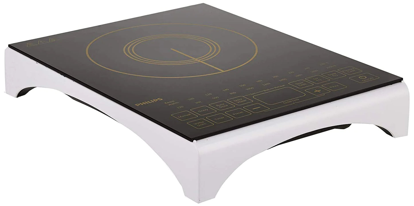 Philips HD4938/01 Viva Collection 2100-Watt Induction Cooktop with Sensor Touch (Black)