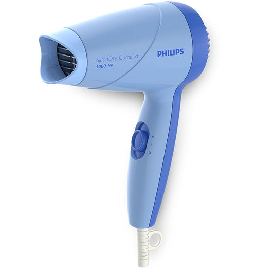 Philips HP8142/00 1000W Compact Hair Dryer (Blue) – 2 Speed Settings, Narrow Concentrator, ThermoProtect | Suraj Electronics Delhi NCR