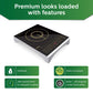 Philips HD4938/01 2100W Induction Cooktop | Sensor Touch | 10 Indian Menus | Full Glass Panel – Black