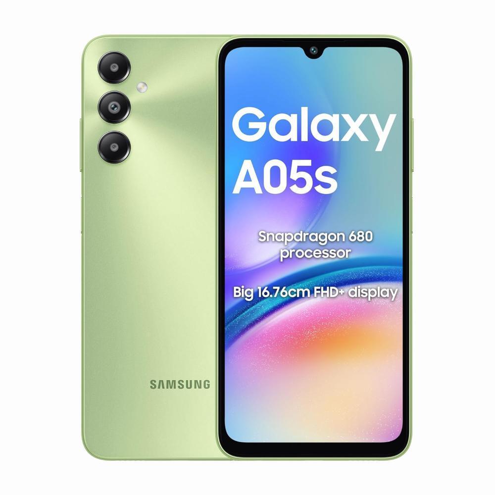 Samsung Galaxy A05s 4G 128 GB, 4 GB RAM, Light Green, Mobile Phone
