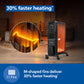 Philips CX3011/01 11Fin (Oil Filled Radiator)|Room Heater|2900W|3 Heat Settings & PTC Fan  Wheels| Comfortable Breathing|360° Heating (Black)