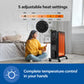 Philips CX3011/01 11Fin (Oil Filled Radiator)|Room Heater|2900W|3 Heat Settings & PTC Fan  Wheels| Comfortable Breathing|360° Heating (Black)