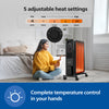 Philips CX3011/01 11Fin (Oil Filled Radiator)|Room Heater|2900W|3 Heat Settings & PTC Fan  Wheels| Comfortable Breathing|360° Heating (Black)