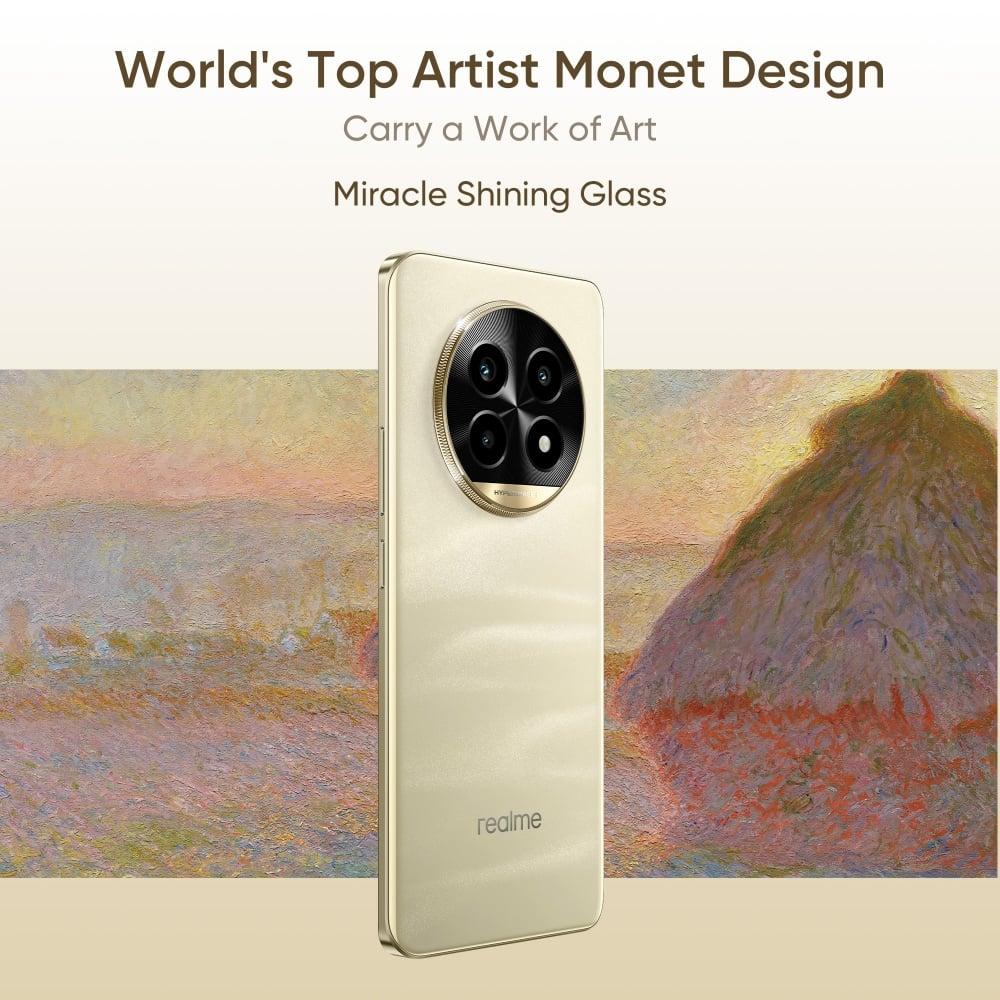 Realme 13 Pro 5G 512 GB, 12 GB RAM, Monet Gold, Mobile Phone