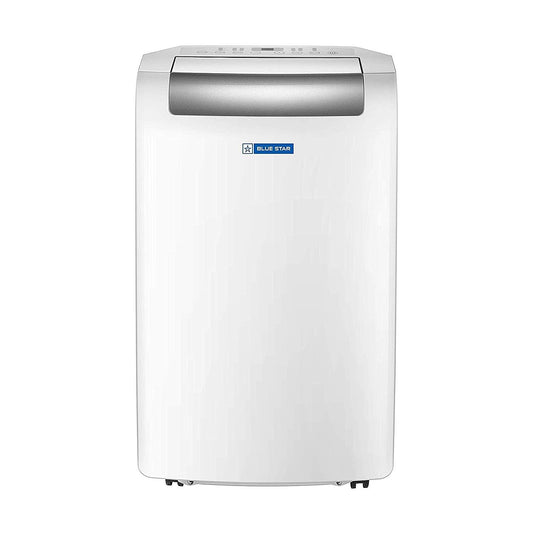 Blue Star PC12DB 1 Ton Fixed Speed Portable AC  Modes-Auto/Cool/Fan/Dry, Auto Mode, Remote Control Operations, Gold Fins, White