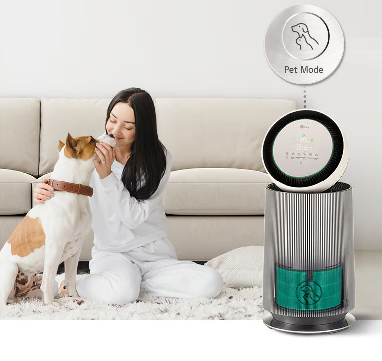 LG AS10GDBY0 Air Purifier PuriCare™ 360º Alpha Pet Double (Beige) with Allergy Care and Pet Mode