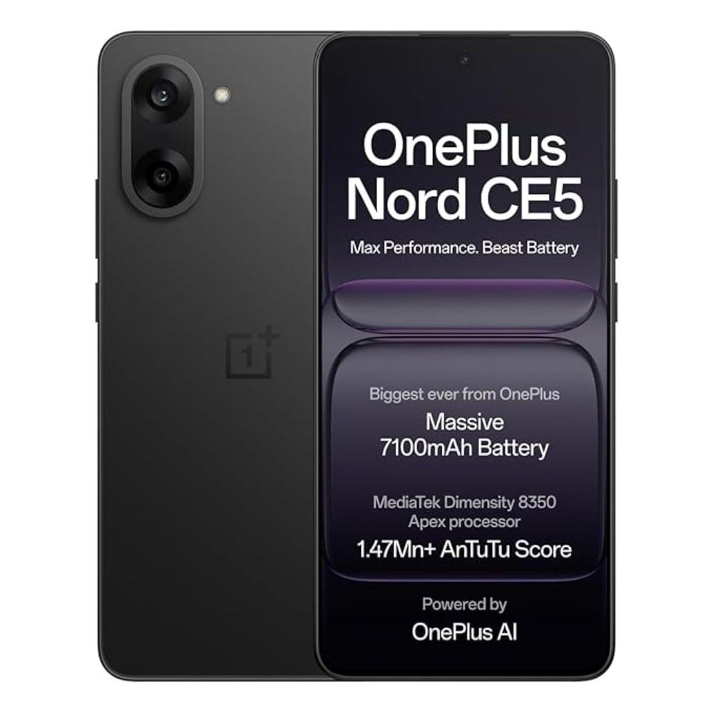 OnePlus Nord CE5 5G 256 GB, 12 GB RAM, Black Infinity, Mobile Phone