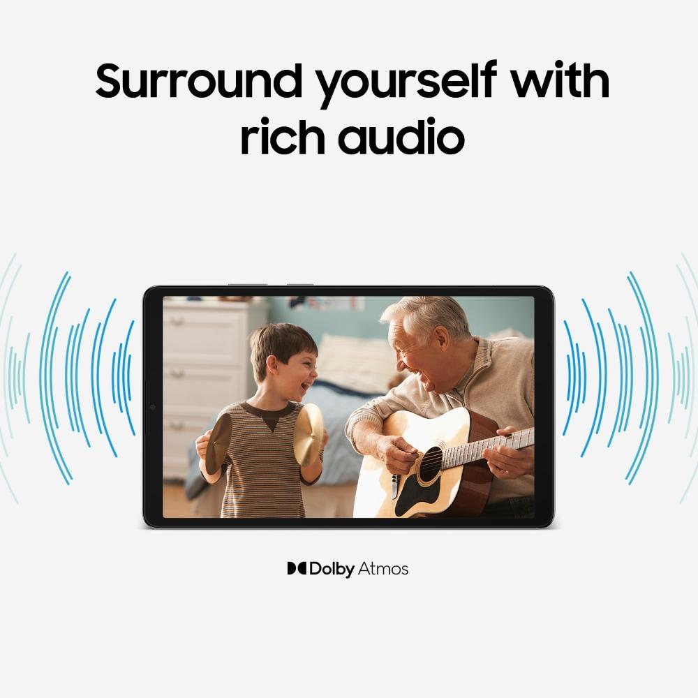 Samsung Tablet A11 22.09 cm (8.7 Inch) Wi-Fi + LTE Tablet, 4 GB RAM, 64 GB, Silver, SM-X135GZSAINS