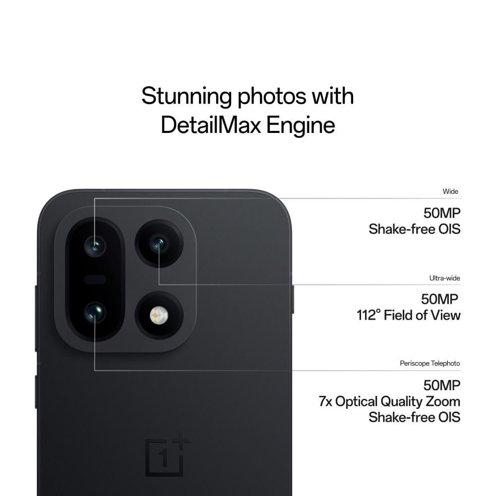 OnePlus 15 5G 512 GB, 16 GB RAM, Infinite Black, Mobile Phone