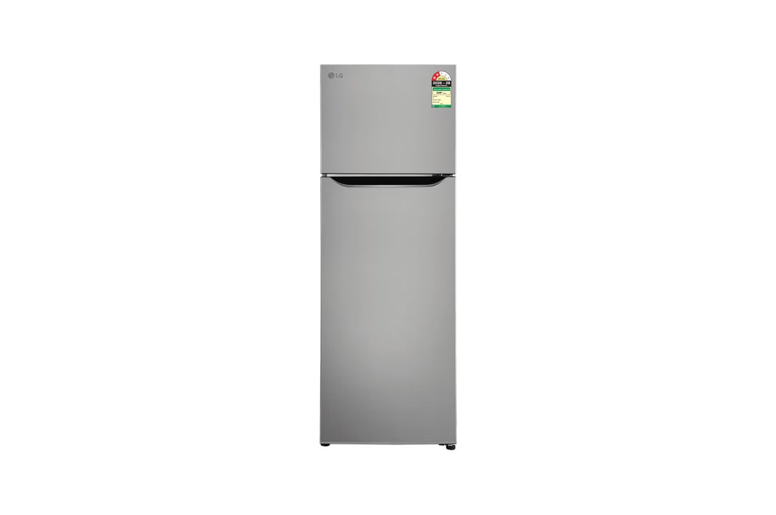 LG 288 L Double Door Refrigerator, Convertible, Multi Air Flow, Shiny Steel, 2 Star — GLT2926PDPZ — product view