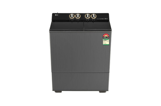 LG 9 KG Semi Automatic Washing Machine with Wind Jet Dry+ Technology, Roller Jet Pulsator+, Dual Spin Shower, Middle Black, 5 Star — PX900H7SK4Z — product view