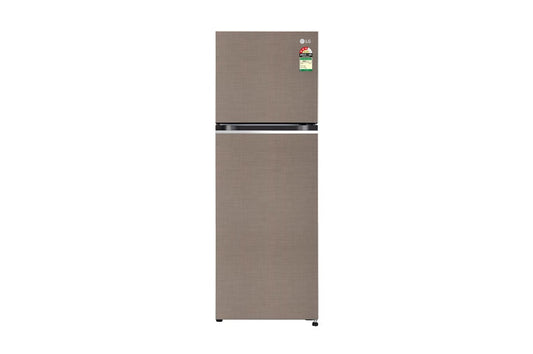 LG 242 L Double Door Refrigerator, Convertible, Smart Diagnosis™, Fawn Steel, 3-Star — GL-S262SFSX — product view