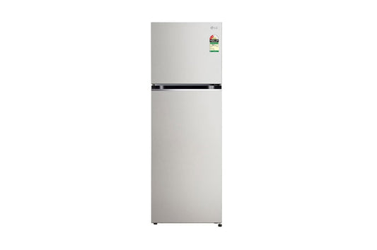 LG 343L Double Door Refrigerator, Convertible, Smart Diagnosis™, Urban Steel, 2 Star — GL-S382SUSY — product view