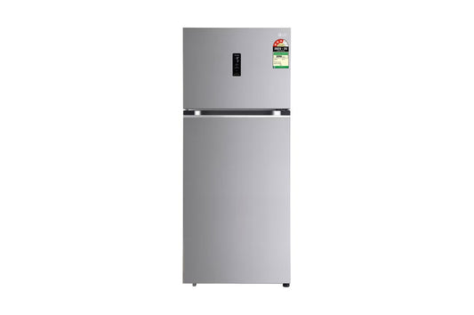 LG 380L Double Door Refrigerator, Convertible, Wi-Fi, Door Cooling™, Shiny Steel Finish, 3 Star — GL-T412VPZX — product view