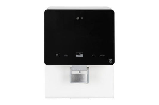 LG 8L RO+UV+MB Water Purifier with Stainless Steel Tank, Premium Glass Finish — WW176GTBW — product view