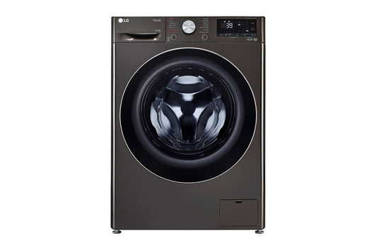 LG 9 kg (Wash) / 5 kg (Dry) Washer Dryer with AI Direct Drive™, Steam+, Black VCM — FHD0905STB — product view