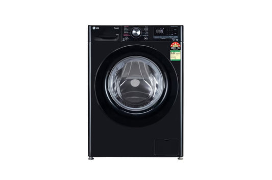 LG 12 Kg Front Load Washing Machine with AI Direct Drive™, Steam Wash, Onyx Black, 5 Star — FHP1412Z3O — product view