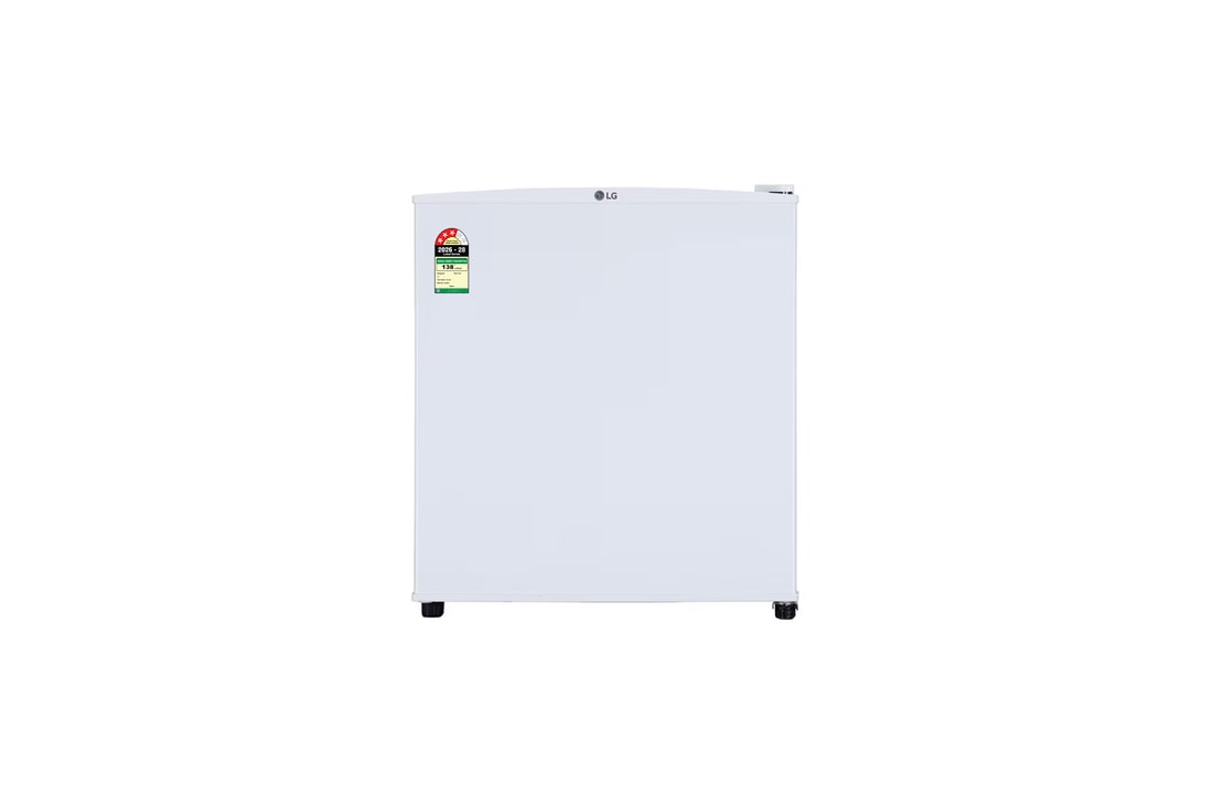 LG 43 L Single Door Mini Refrigerator with Mini Bar, Anti-Bacterial Gasket, Super White, 3 Star — GLD0536VRSW — product view