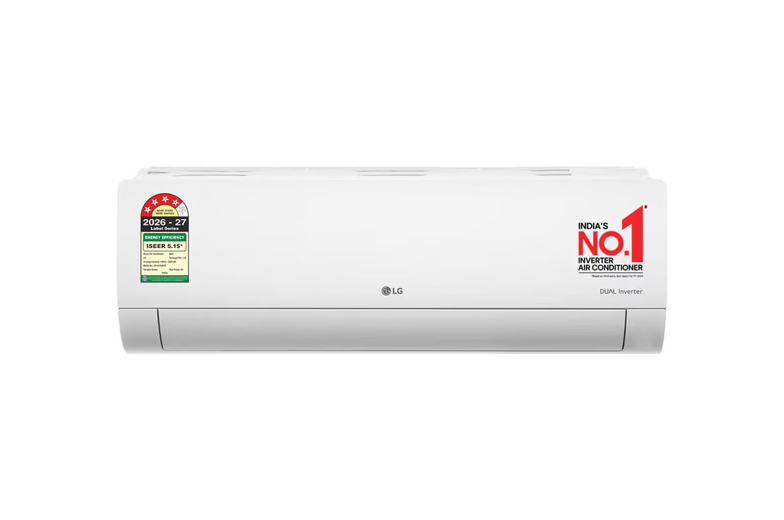 LG 4 Star (~1.5) Split AC, AI Convertible 6-in-1, Gold Fin+, Viraat Mode, 4 Way Swing, Diet Mode+, 5.0 kW, 2026 Model — AS-Q19JNYE — product view