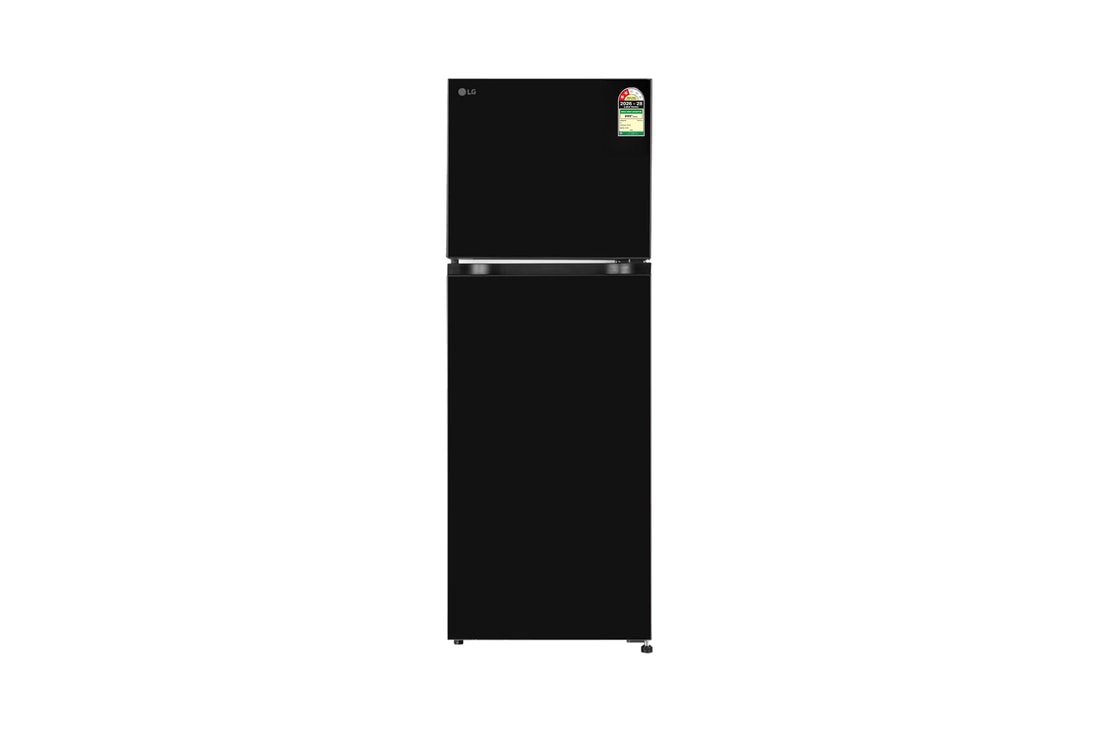 LG 251L Double Door Refrigerator with Smart Mode, Smart Inverter Compressor, Onyx Black, 2 Star — GLT2526WWOB — product view