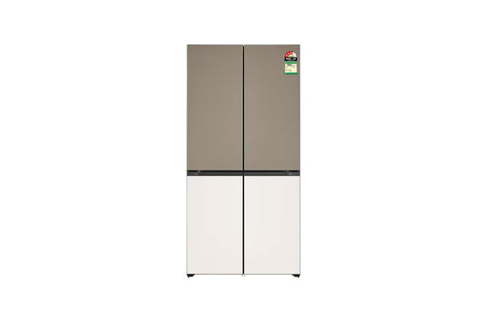 LG 614L French Door Refrigerator, Objet Collection, Door Cooling+™, Clay Brown-Beige Finish, 3 Star — GR-B24FQGJB — product view