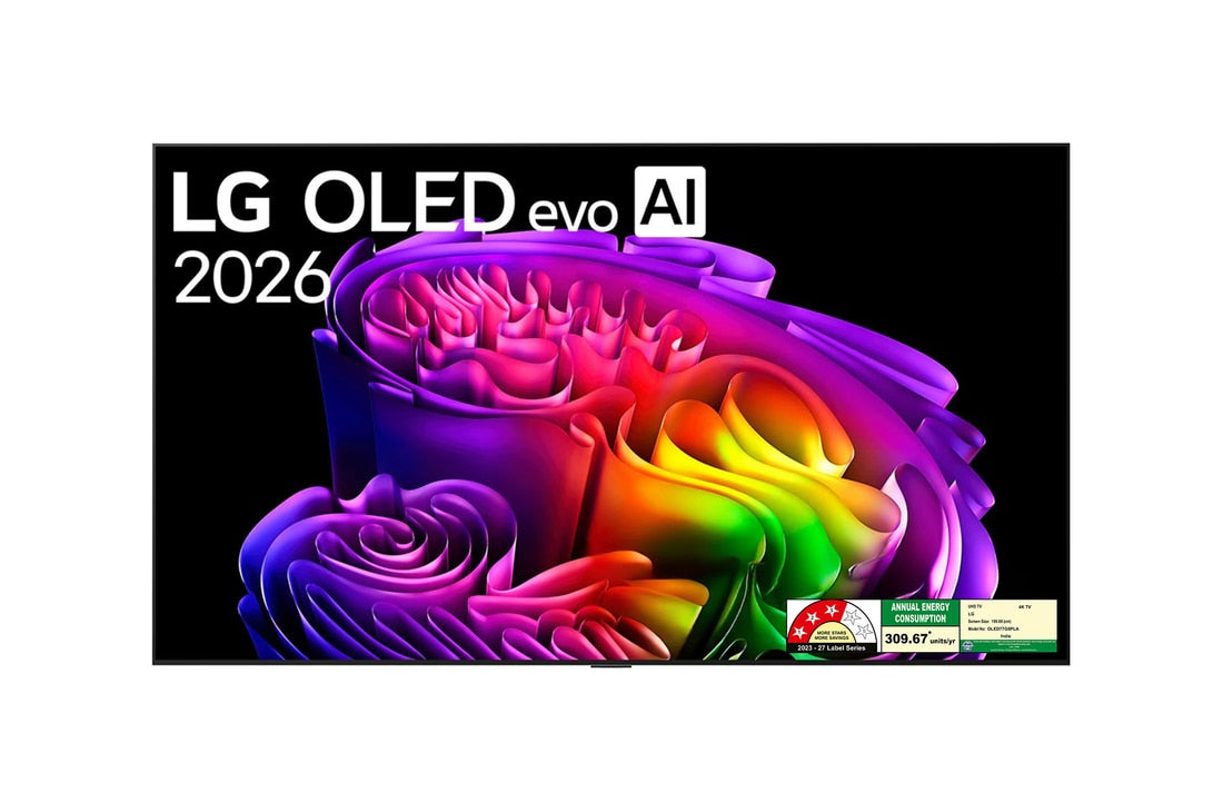 LG 195 cm (77) LG OLED evo AI G6 4K Smart TV OLED77G6PLA with α11 AI Processor Gen3, with Dolby Vision & Atmos 2026 — product view