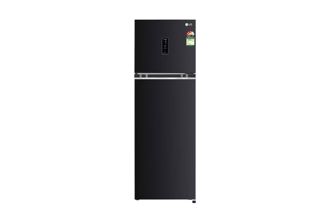 LG 272L Double Door Refrigerator, Wi-Fi Convertible, Door Cooling+™, Ebony Sheen, 3 Star — GL-T312TESX — product view