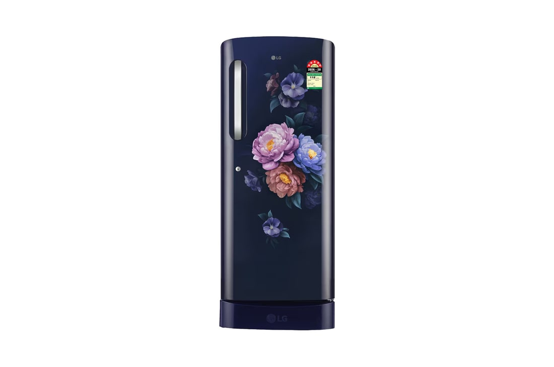 LG 224L Single Door Refrigerator, Base Stand Drawer, Smart Inverter Compressor​, Royal Spring, 5 Star — GLD2356ZARS — product view