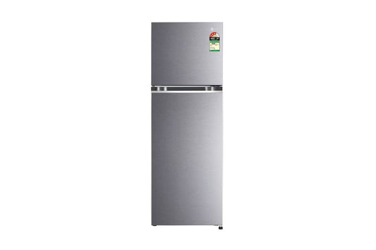 LG 246L Double Door Refrigerator, Multi Air Flow, Auto Smart Connect™, Dazzle Steel, 3 Star — GL-N262SDSX — product view