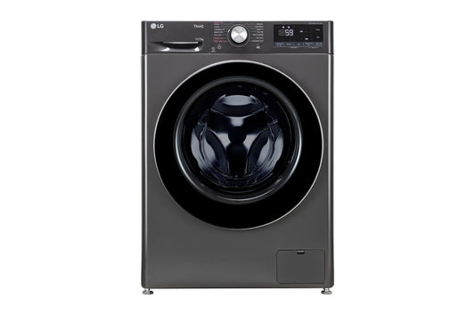 LG 11 kg (Wash) / 7 kg (Dry) Washer Dryer with AI Direct Drive™, Steam Wash, Middle Black — FHD1107SWM — product view