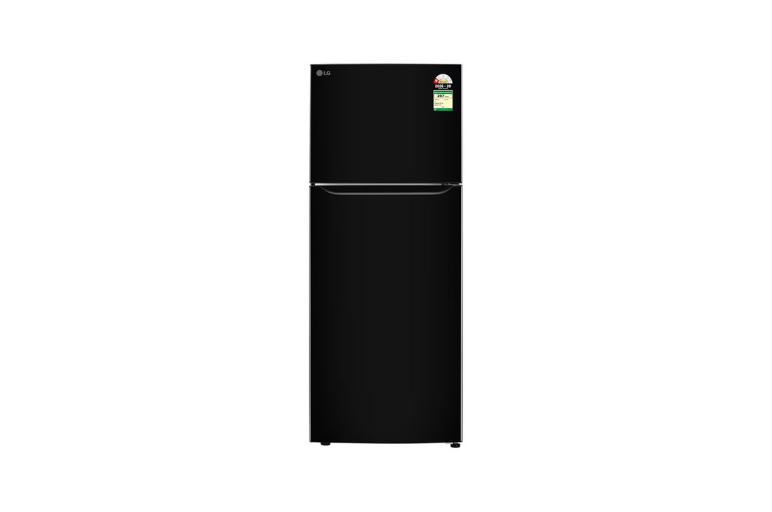 LG 446L Double Door Refrigerator, Convertible, Smart Inverter Compressor Ebony Sheen, 1 Star — GLT4416CCES — product view