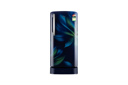 LG 201 L Single Door Refrigerator, Base Stand Drawer, Anti-Bacterial Gasket, Blue Aurora, 3 Star — GLD2136ZHBA — product view