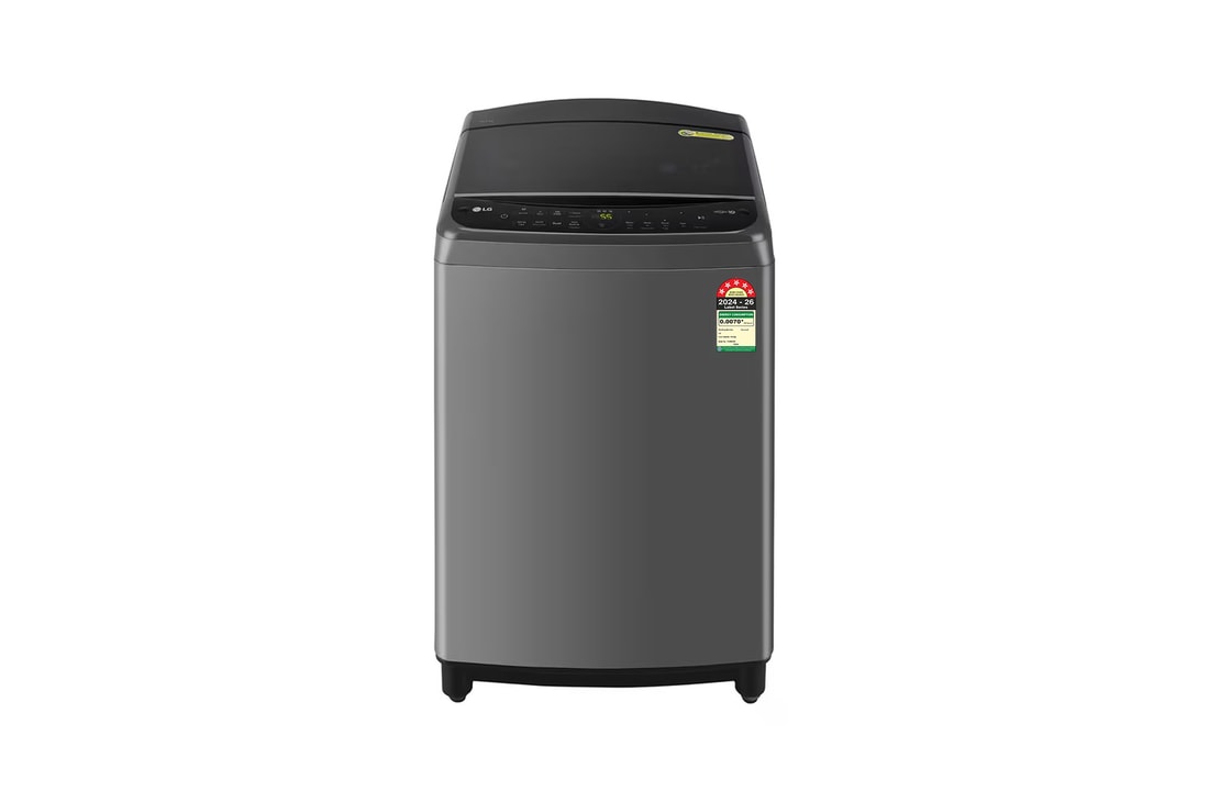 LG 9Kg Top Load Washing Machine, AI Direct Drive™, TurboDrum, Middle Black, 5 Star — THD09NWM — product view