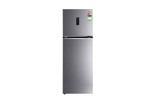 LG 343L Double Door Refrigerator, Wi-Fi Convertible,  Door Cooling™, Dazzle Steel, 3 Star — GL-T382TDSX — product view