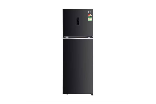 LG 322L Double Door Refrigerator, Wifi Convertible, Door Cooling+™, Ebony Sheen, 3 Star — GL-T342TESX — product view