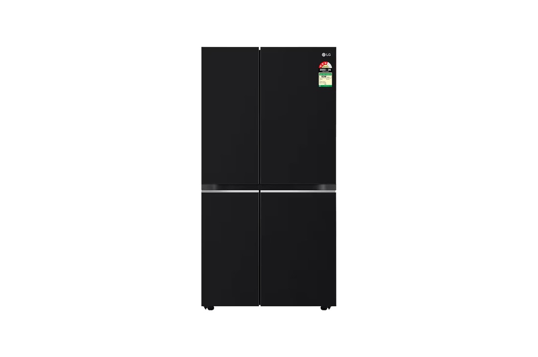 LG 655L Side-by-Side Refrigerator, Smart Inverter Compressor, Smart Diagnosis™, Western Black, 2 Star — GL-B257HWBY — product view