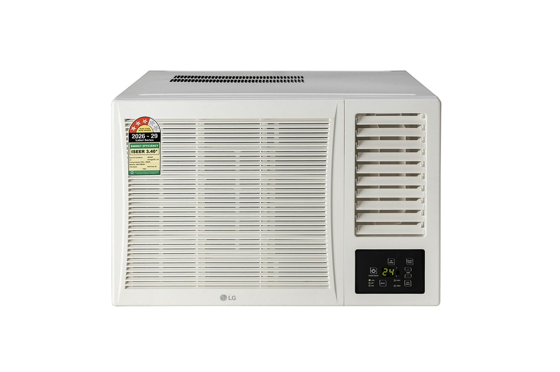 LG 3 Star (~1.5) Window AC, Fixed Speed, 100% Copper Tubes, ADC Sensor, 4.8 kW, 2026 Model — AW-C18WUXA — product view