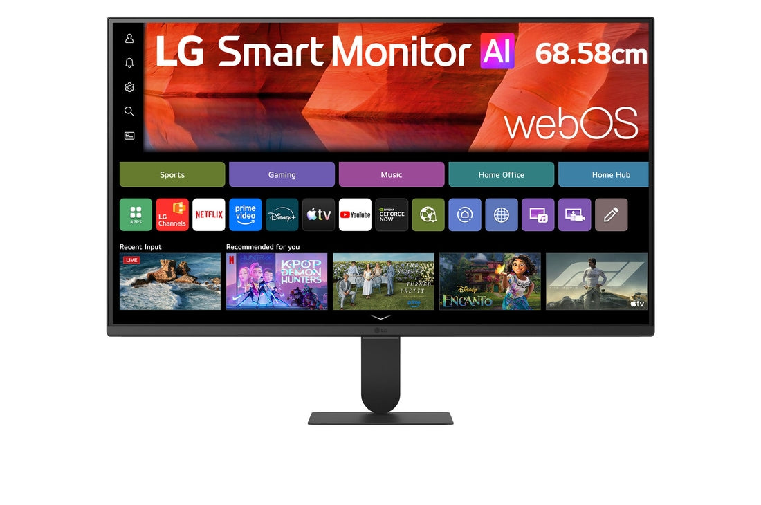 LG 68.58cm (27) Smart Monitor AI U5s, Full HD IPS Monitor for Streaming with webOS — 27U511SB-B — product view