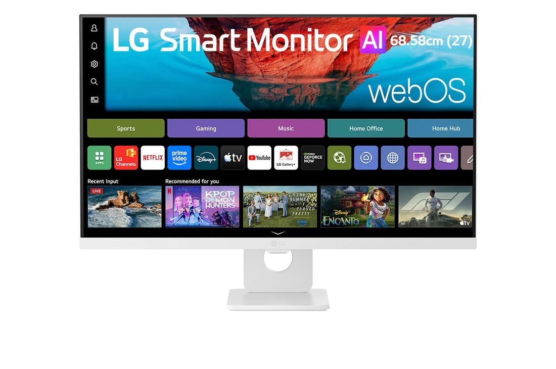 LG 68.58cm (27) Smart Monitor AI U7s, 4K UHD IPS Monitor for Streaming with webOS — 27U731SB-W — product view