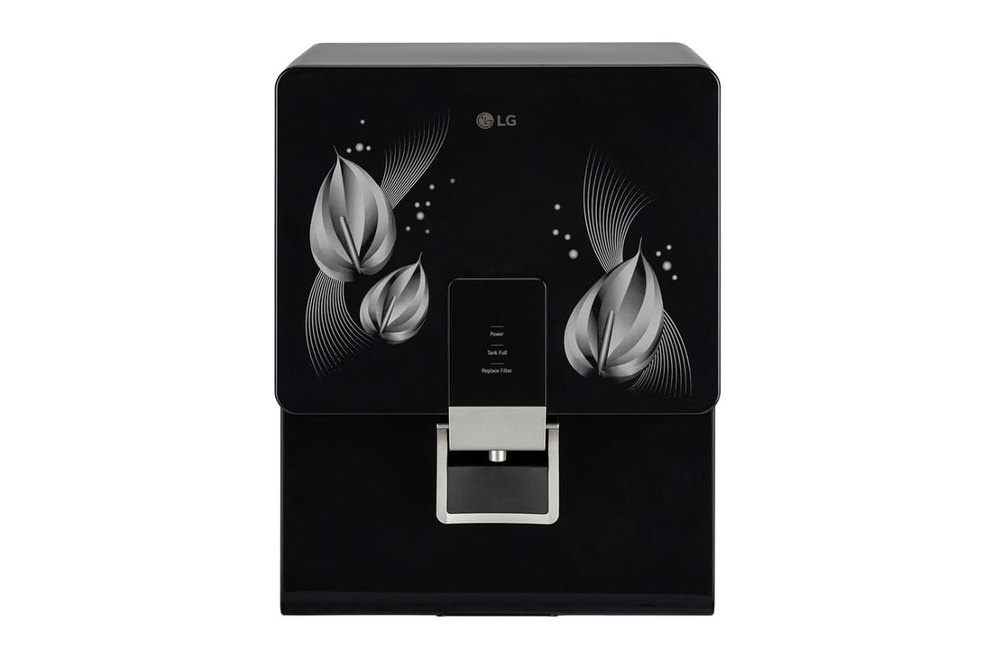 LG 8L RO+Mineral Booster Water Purifier with Steel Tank, Black — WW146RTLB — product view